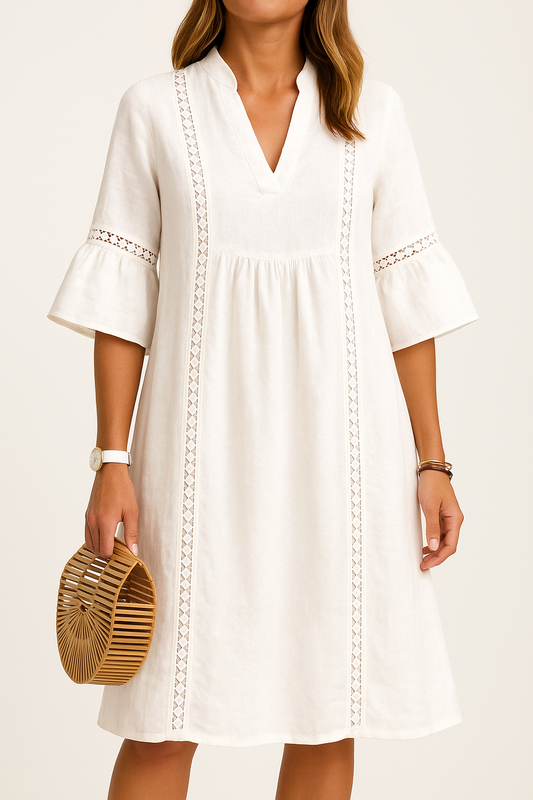 Breezy Linen Midi Dress – Effortless Elegance & Comfort